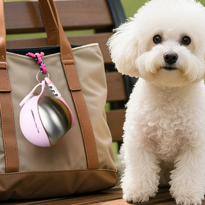 Bouteille d'Eau Portable 2-en-1 pour Chien - Anti-Fuite