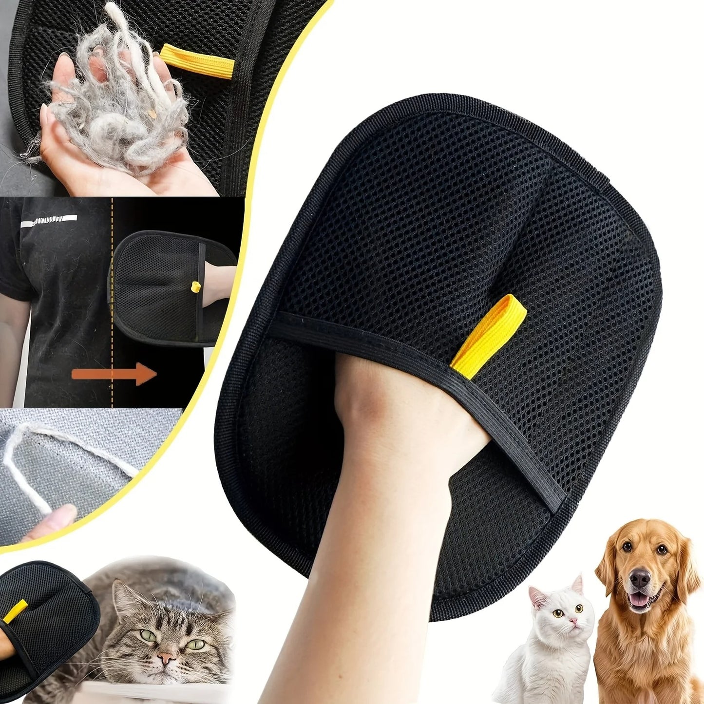 Gants Anti-Poils Électrostatiques 2-en-1 – Chats & Chiens